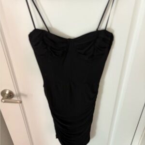 Blue Blush Corset Black Mini Dress